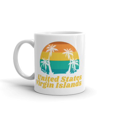 United States Virgin Islands White Glossy Mug
